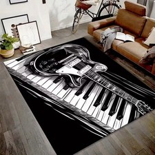 Guitar Piano Music Carpet