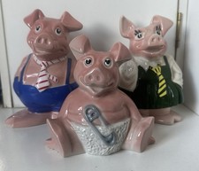 Natwest Vintage Wade Pigs Set of Three