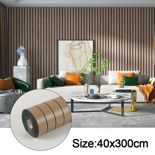 Wood grain wallpaper self - wood,