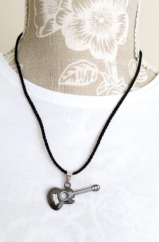 Unusual gunmetal enamel guitar - unusual,