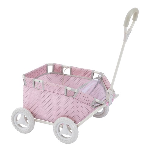 Teamson deluxe baby - doll, wagon