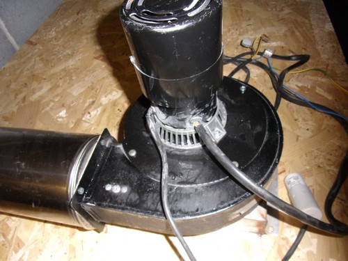 Exhaust flue fan assembly - exhaust,
