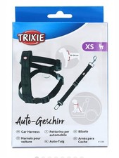 Dog Car Harness with Trixie Travel Seat Belt & Adjustable Lead - Safe Soft Leash