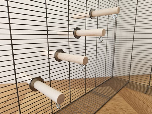 Dual ended cage perches - perches, &
