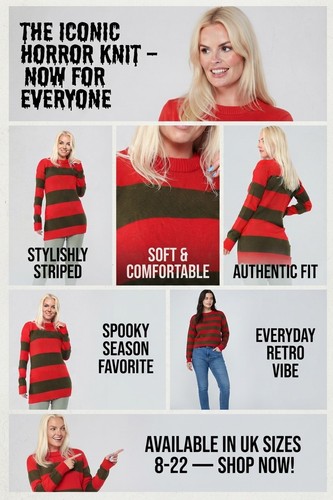 Ladies red green horror - red,