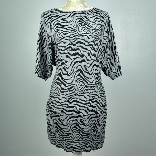 Grey zebra jumper - zebra,
