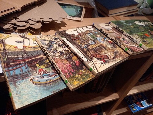 Giles cartoon books vintage - giles,