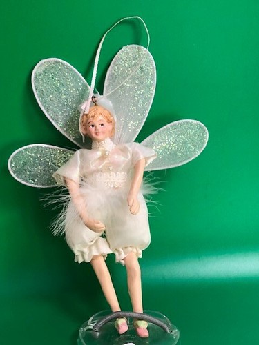 Fairy christmas ornament - christmas, white