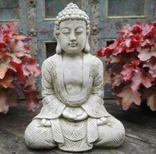 Karma Buddha Stone Statue | Monk Oriental Garden Outdoor Decoration Ornament
