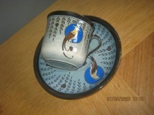 RARE ROYAL DOULTON TITANIAN CUP AND SAUCER * BIRDS OF PARADISE * MUST SEE