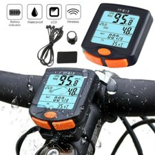 Wireless Waterproof Bicycle Bike Cycle LCD Digital Computer Speedometer Odometer