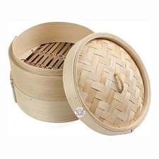 2 Tier 7" Bamboo Steamer Set
