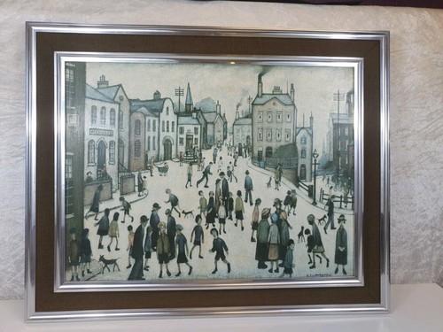 Silver toned framed art - silver,