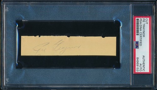 Pie traynor hof autographed - pie,
