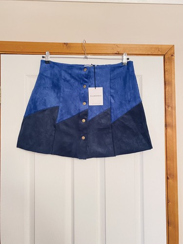 Glamorous faux suede - faux, blue
