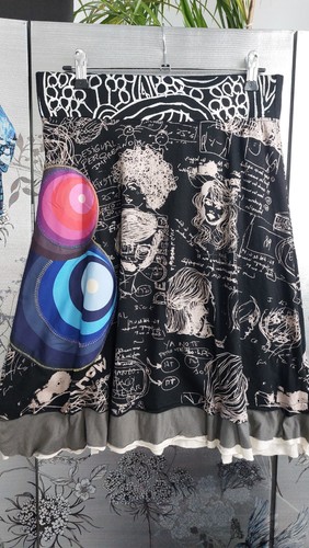 Black ladies skirt - black, vintage