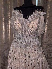 Silver And Beige Corset Dress