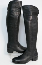 DUNE,LONDON BLACK LEATHER OVER