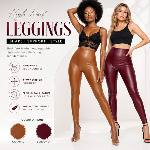 Ladies womens wet - look, pu