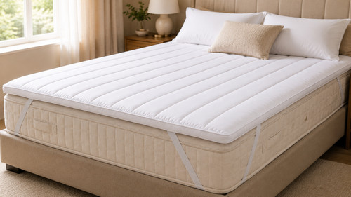 5cm 500gsm microfibre mattress - 500gsm,