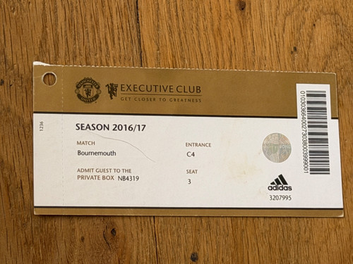 Ticket 2016 manchester - 2016/17,