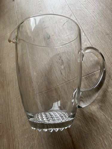 Large clear glass jug - ,