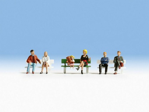 Seated people bench - seated, &