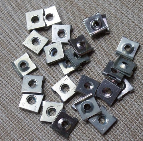 10x plate nut holder clips - plate,
