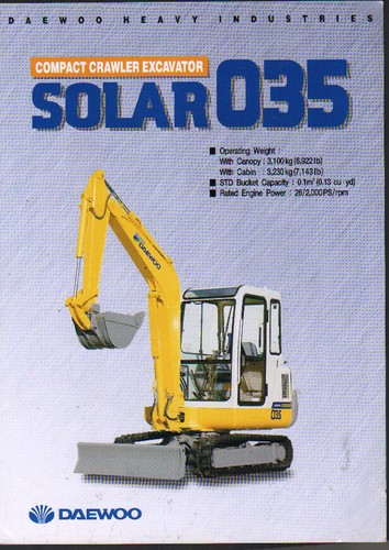 Daewoo solar 035 - mini, digger