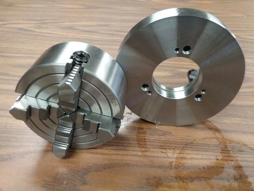 Jaw lathe chuck w - 4-jaw,