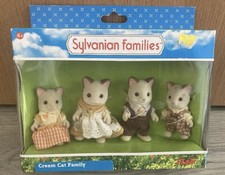Sylvanian Families Cream Cat Family, Flair 4140, Rare Collectors Item