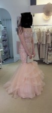 Tiffanys Illusion “Aubree” Blush Prom Dress - Wedding Occasion  Sz 8 Worn Once