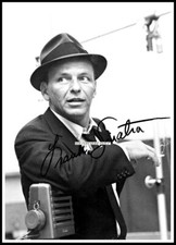 Frank Sinatra, Autographed, Cotton Canvas Image. Limited Edition (FS-9) 