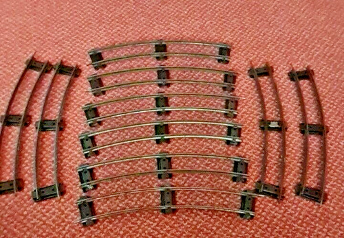 Gauge hornby track curved - o,