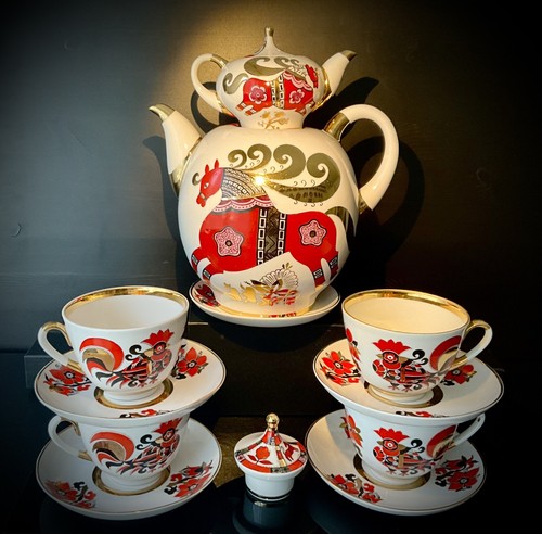 Lomonosov porcelain set teapot - set,