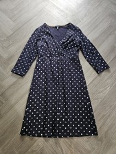 Joules Size 14 Blue Bee Print Jersey Dress