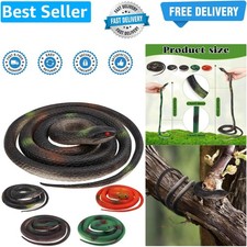5 Pieces Rubber Snakes 120cm