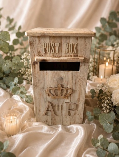 Wedding rustic wooden - wooden, box