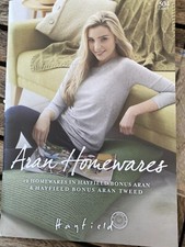 Hayfield Book 504 Aran Homewares 12 Patterns Cushions Throws, Teddys, Dog Door