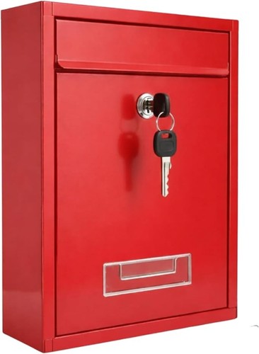 Wall mounted post box lockable - mounted,