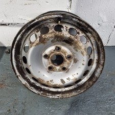 VW Volkswagen Caddy Silver Steel Wheel Rim 15" 6J ET:47 5x112 2K0601027B #3