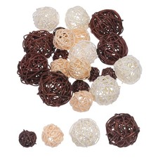 20 Pcs Wicker Rattan Decor