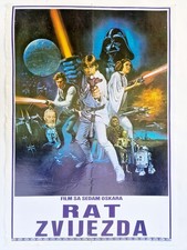 STAR WARS SCI-FI HARRISON FORD LUCAS 1977 SCI-FI RARE EXYUGOSLAVIA MOVIE POSTER
