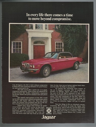 1976 jaguar xjc advertisement - 1976,