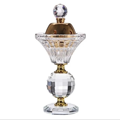 Glass bakhoor burner arabian - bakhoor,