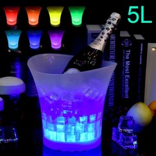 1-10PCS 5L LED Ice Bucket Wine