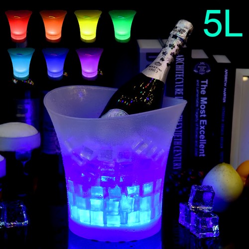 10pcs led ice bucket wine - 5l,