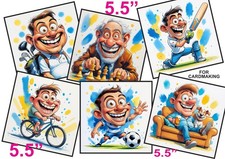 6 XL Card Toppers 5.5"