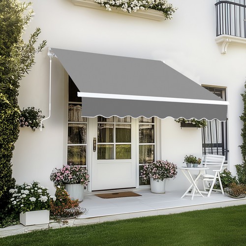7ft patio manual - manual, awning