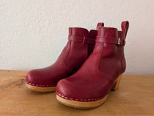 Swedish Hasbeens Red Leather